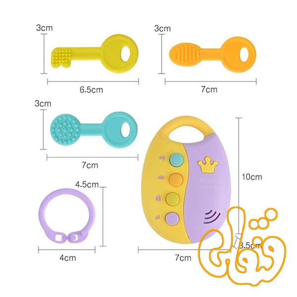 ریموت و دسته کلید نوزادی HE8026 — تصویر ۸