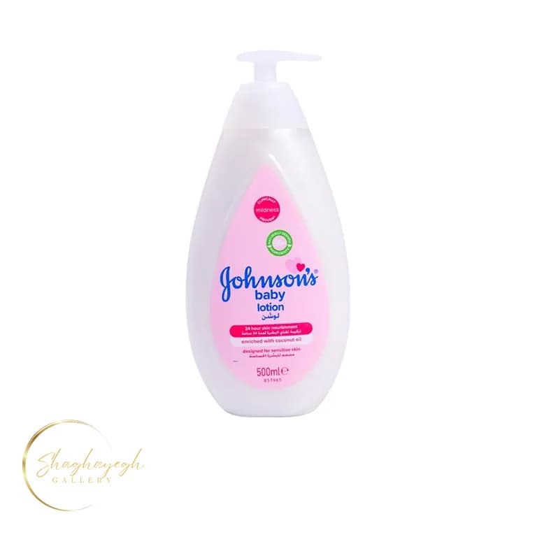 لوسیون بدن مرطوب کننده کودک با روغن نارگیل جانسون 500 میل Johnson’s Baby Lotion with Coconut Oil 500ml