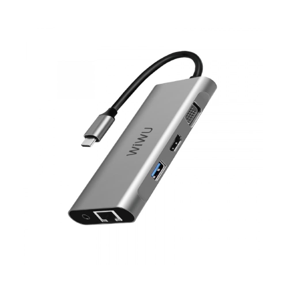 هاب 11 پورت ویوو مدل WIWU Alpha 11 In 1 Type-C Hub A11312H — تصویر ۸