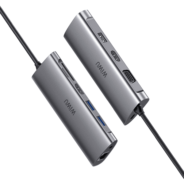 هاب 11 پورت ویوو مدل WIWU Alpha 11 In 1 Type-C Hub A11312H — تصویر ۵