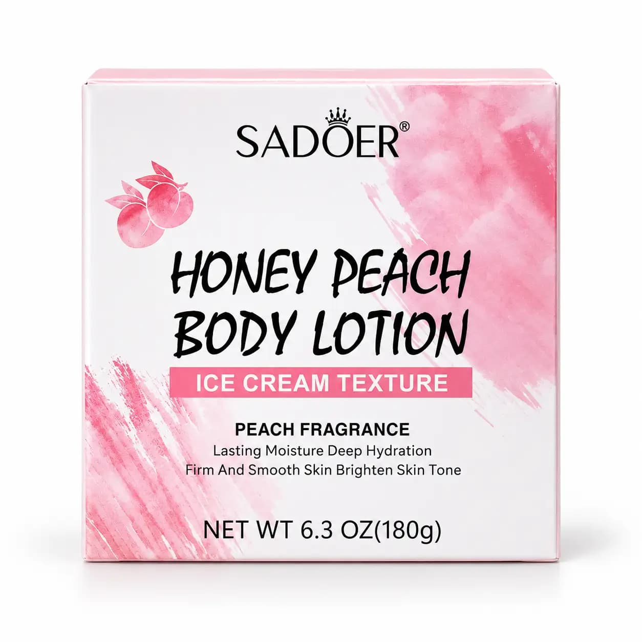 لوسیون بستنی بدن سادور SADOER مدل Honey Peach با رایحه هلو عسل حجم 180 گرم — تصویر ۷