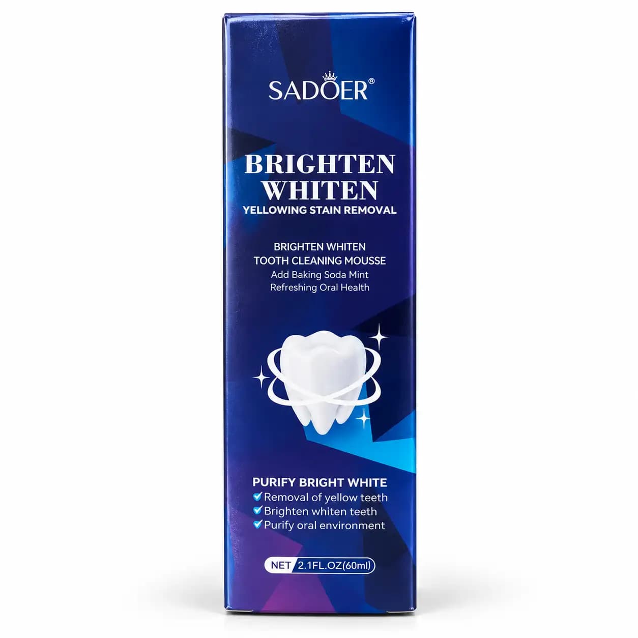 موس سفید کننده دندان سادور مدل Brighten Whiten