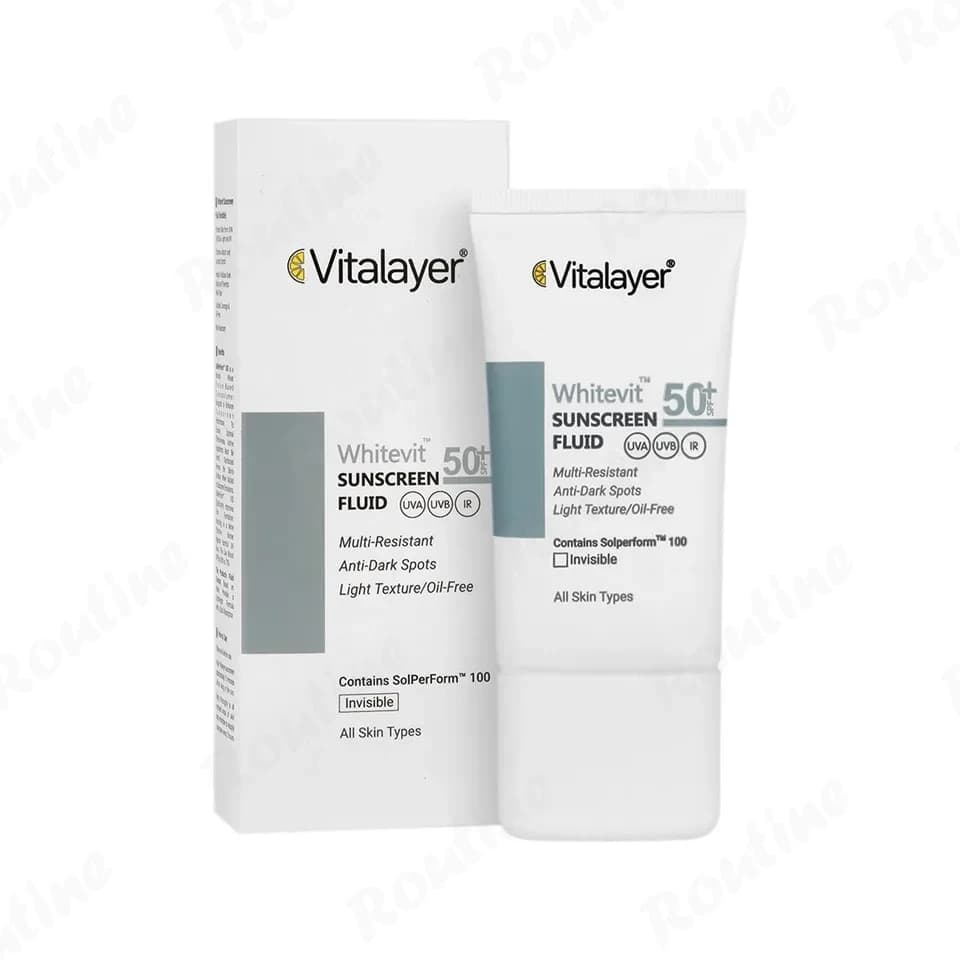 فلوئید ضد آفتاب و ضد لک SPF50 بیرنگ وایت ویت ویتالیر 50 میلیلیتر — تصویر ۲