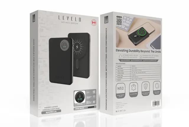 پاوربانک 10000 levelo مدل marbella — تصویر ۳