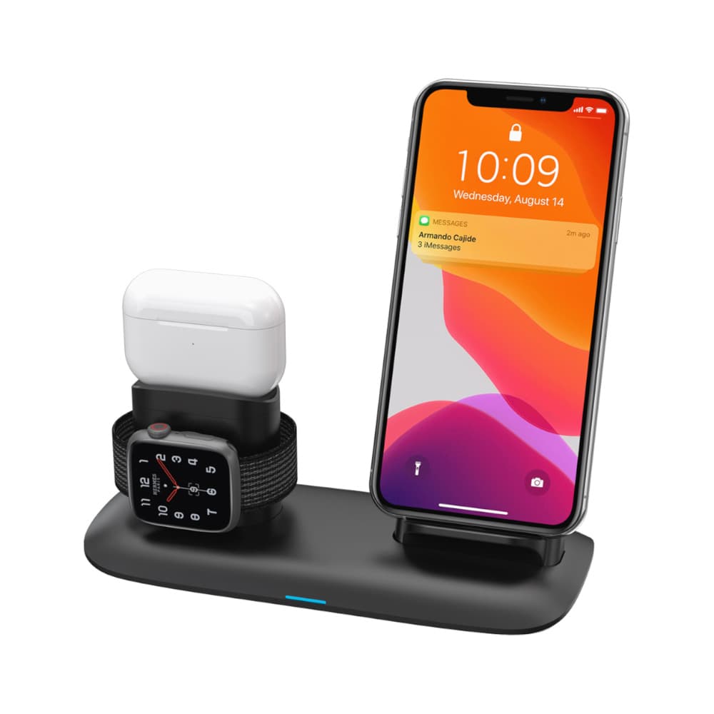 استند وایرلس فست شارژ پرودو مدل Porodo Fast Wireless Charging Station PD-W02-BK