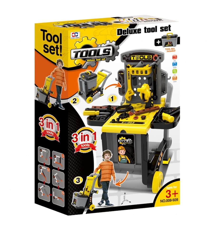 ست اسباب بازی ابزار نجاری مدل Deluxe Tool کد 928-008 — تصویر ۳