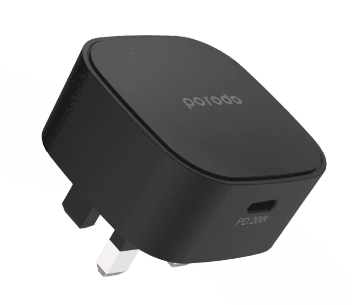 آداپتور فست شارژ تایپ سی 20 وات پرودو مدل Porodo USB-C Adapter 20w PD-FWCH004 — تصویر ۶
