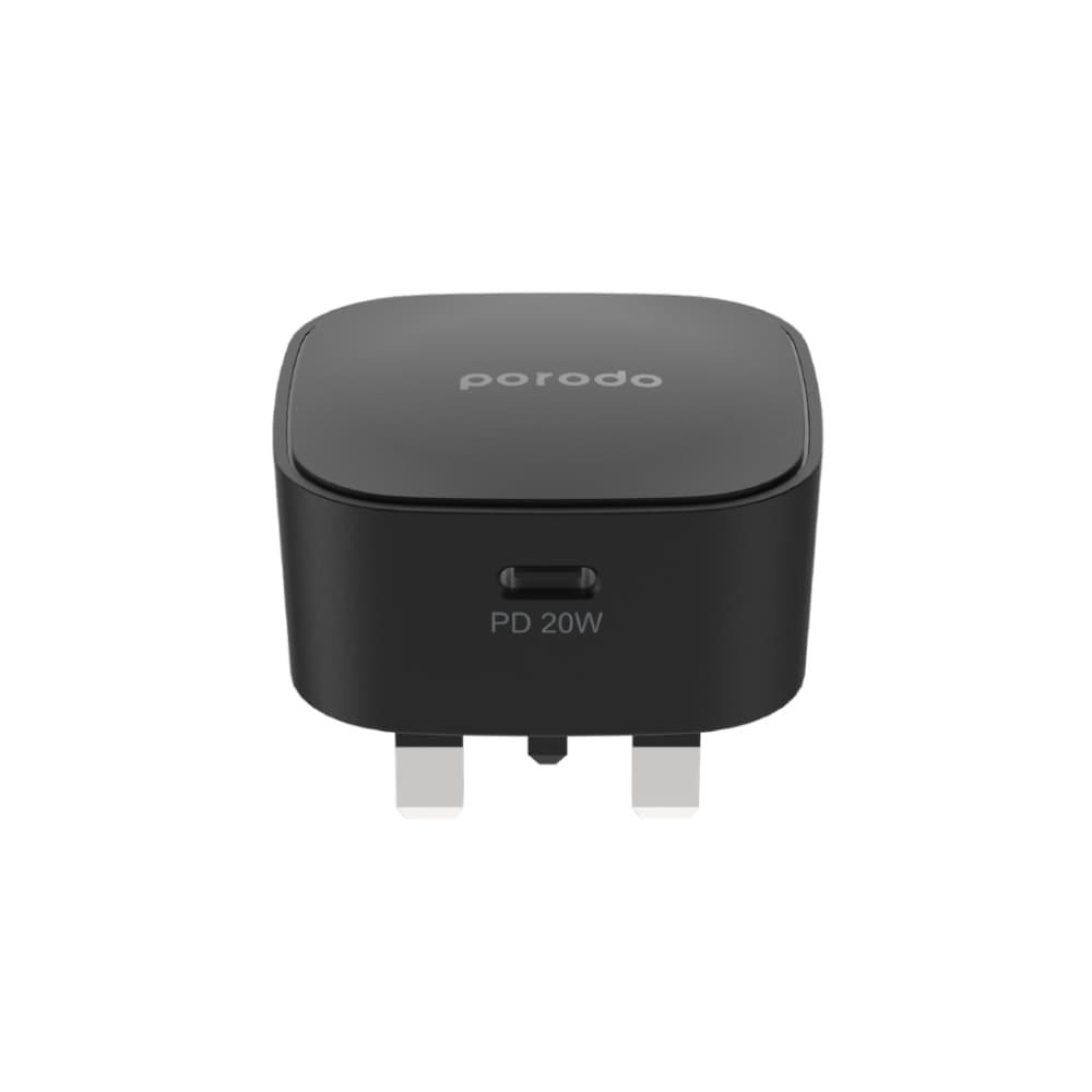 آداپتور فست شارژ تایپ سی 20 وات پرودو مدل Porodo USB-C Adapter 20w PD-FWCH004