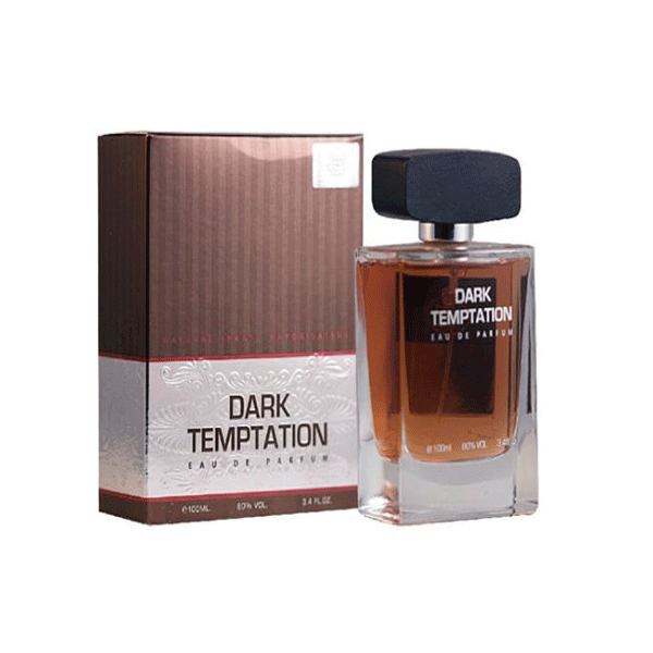 ادو پرفیوم مردانه فراگرنس ورد مدل دارک تمپتیشن Dark Temptation حجم 100 میلی‌لیتر — تصویر ۳