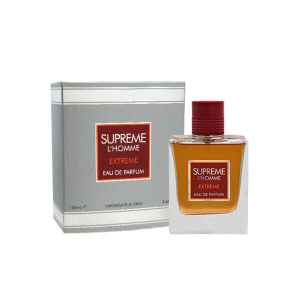 ادو پرفیوم یونیسکس فراگرنس ورد مدل سوپریم ل هوم اکستریم Supreme L’Homme Extreme حجم 100 میلیلیتر — تصویر ۳