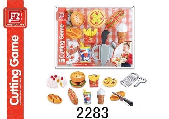 ست فست فود قابل برش با چاقو کد 2283