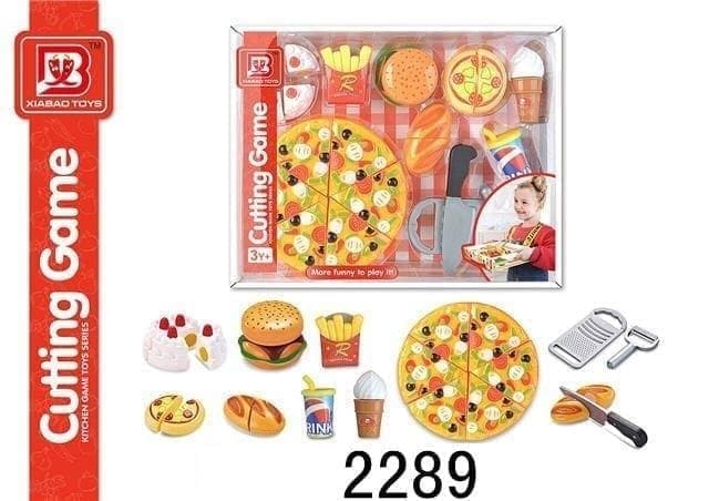 ست پیتزا و فست فود قابل برش با چاقو کد 2289