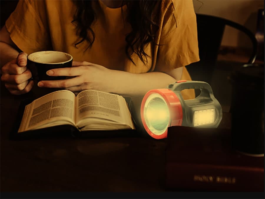 چراغ قوه خورشیدی قابل شارژ پرودو Porodo Rechargeable Solar Light Dual Lightning System PD-ODSOL-BK — تصویر ۱۰
