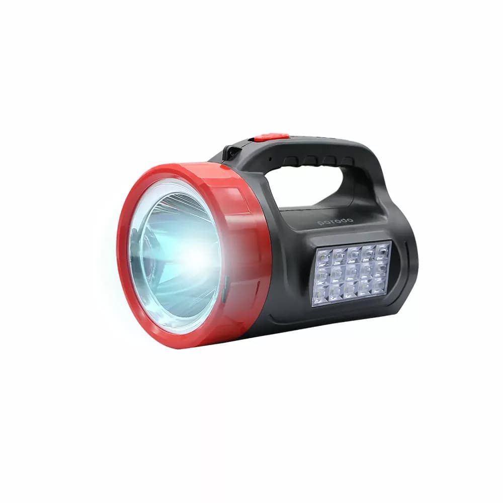 چراغ قوه خورشیدی قابل شارژ پرودو Porodo Rechargeable Solar Light Dual Lightning System PD-ODSOL-BK