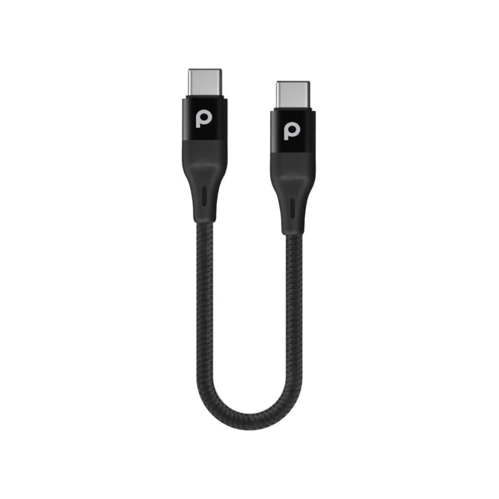 کابل تایپ‌ سی پرودو Porodo USB-C to USB-C Cable PD-CCBR025-BK به طول 25 سانتر متر