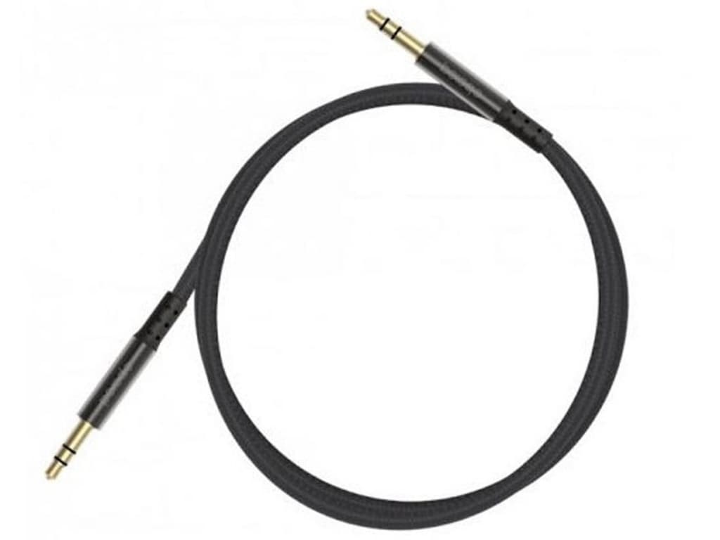کابل صدای پرودو مدل Porodo Metal Braided AUX Cable PD-AUA12-BK به طول 1.2 متر — تصویر ۵