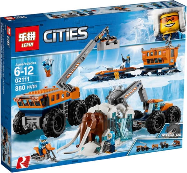 لگو سیتی یخ بندان قطب شمال LEPIN کد 02111
