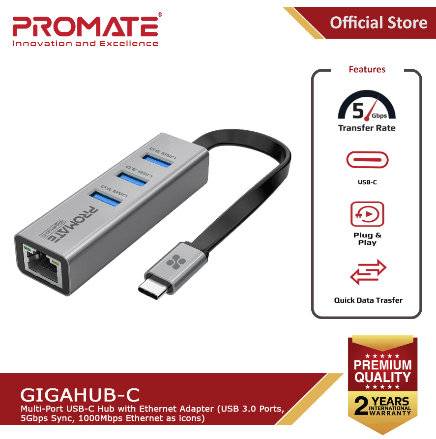 هاب و مبدل تایپ سی پرومیت مدل Promate GIGAHUB-C — تصویر ۹