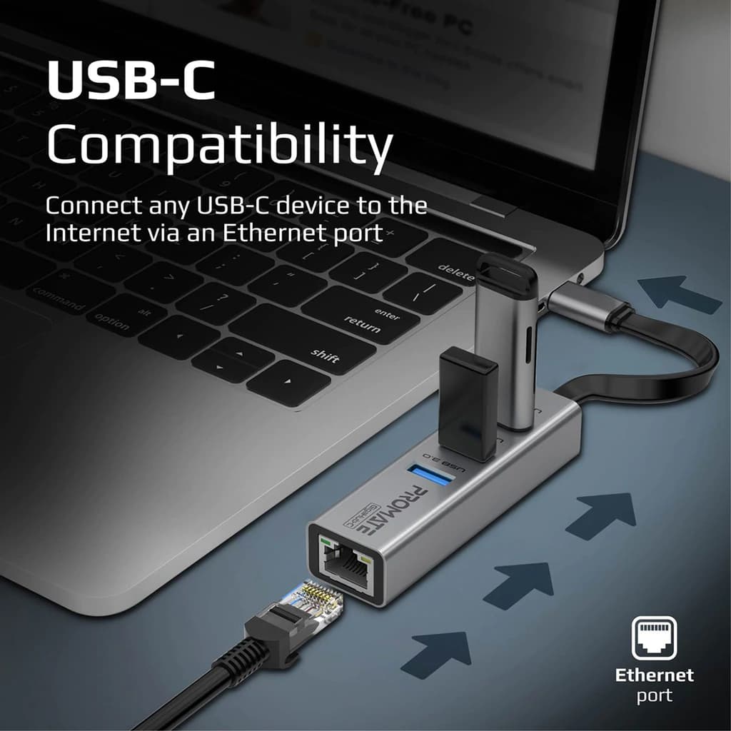 هاب و مبدل تایپ سی پرومیت مدل Promate GIGAHUB-C — تصویر ۶