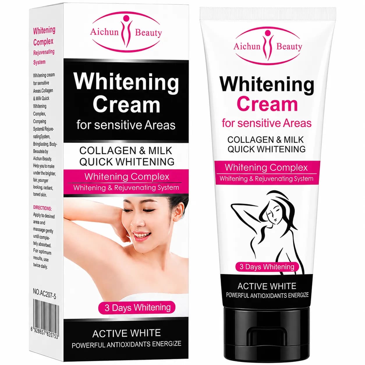 کرم سفیدکننده Whitening Cream رفع تیرگی بدن 50ml کد 6021