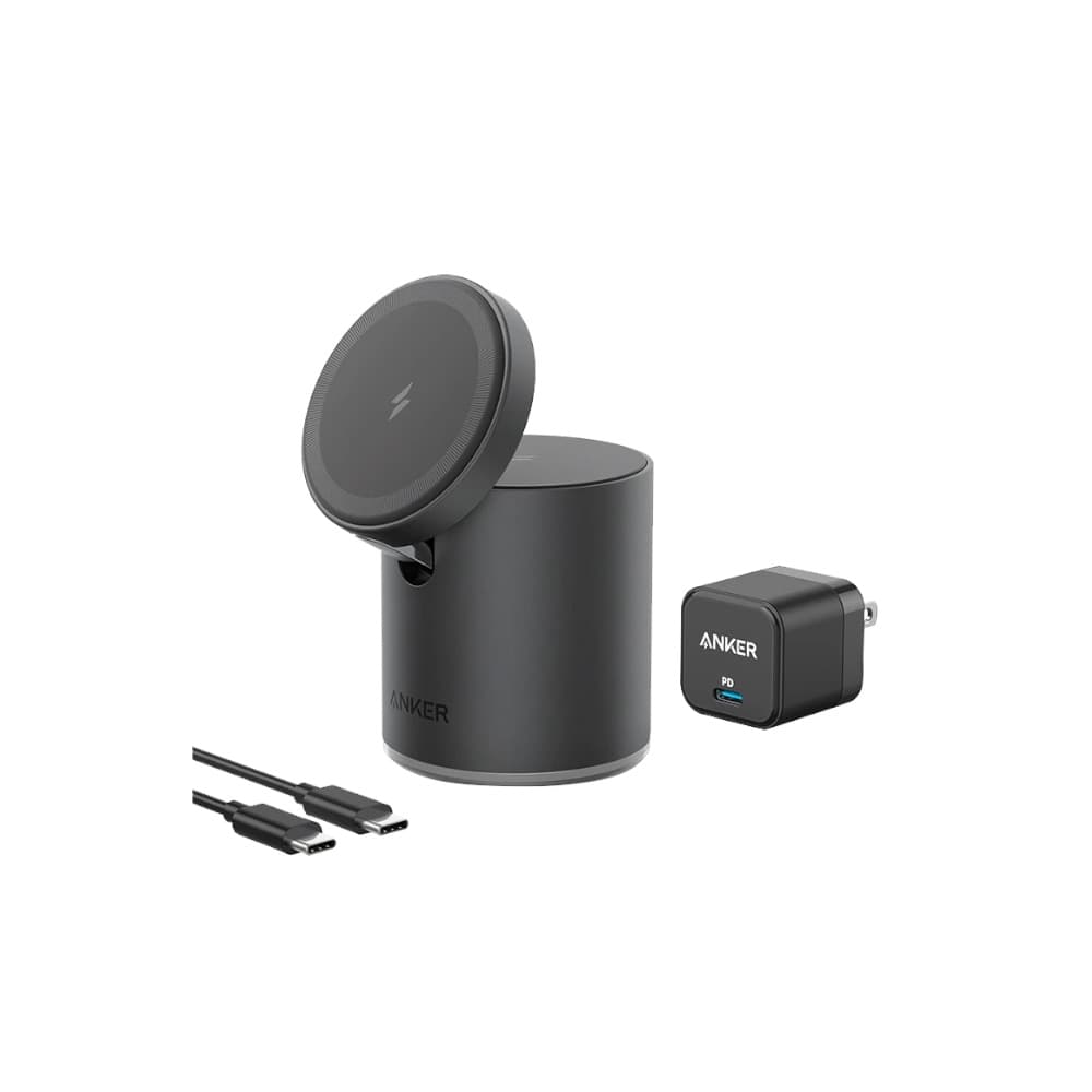 پایه نگهدارنده و شارژر وایرلس انکر مدل PowerWave MagGo B2568 توان 7.5 وات