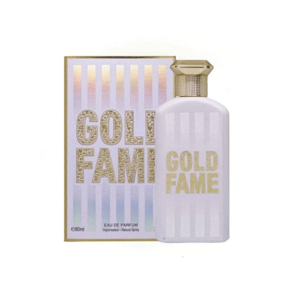 ادو پرفیوم زنانه فراگرنس ورد مدل گلد فمه Gold Fame حجم 80 میلی‌لیتر