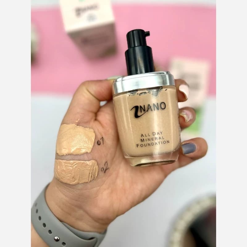 کرم پودر شیشه ای نانو ۴۰ میل، پوشش عالی و سبک کد 5251 — تصویر ۹