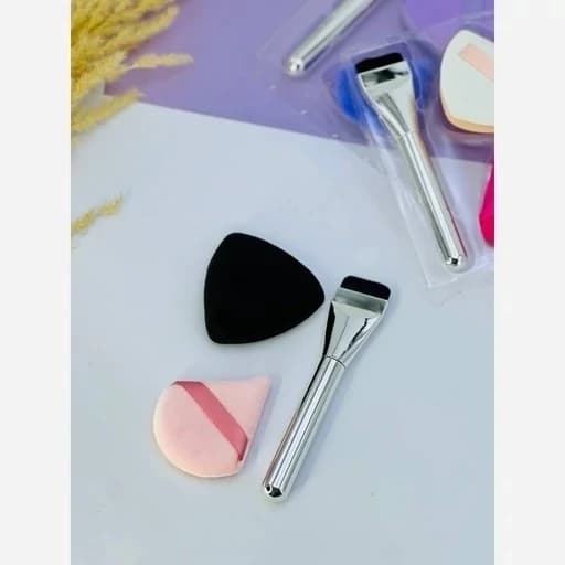 پک براش تخت و پد مثلثی ۳تکه، کیفیت حرفه ای کد 5250 — تصویر ۱۱