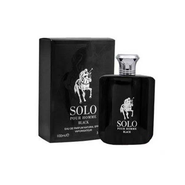 ادو پرفیوم مردانه فراگرنس ورد مدل سولو بلک Solo Black حجم 100 میلی‌لیتر