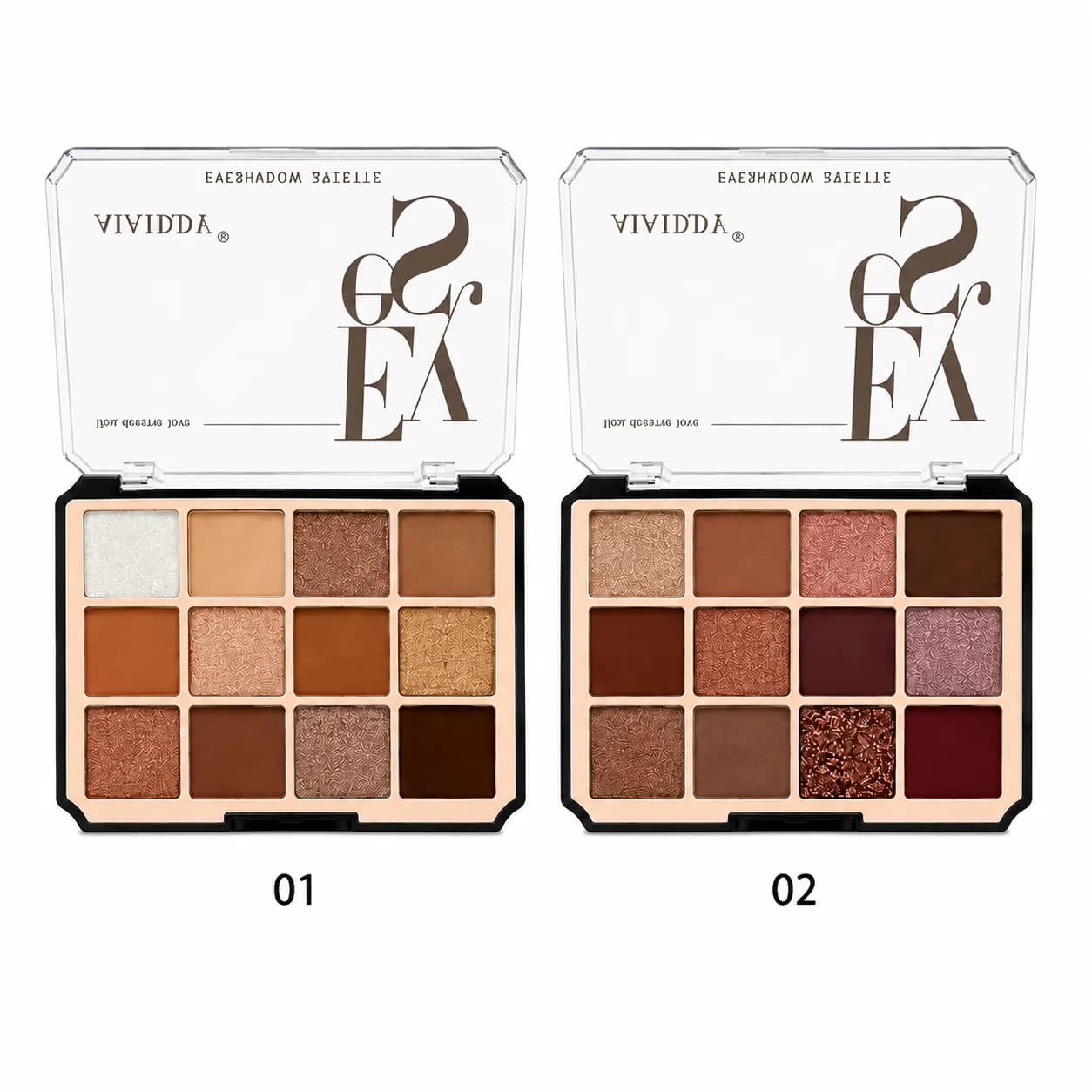 پالت سایه ۱۲ رنگ برند Eyes، شیک و حرفه ای کد 5243 — تصویر ۶