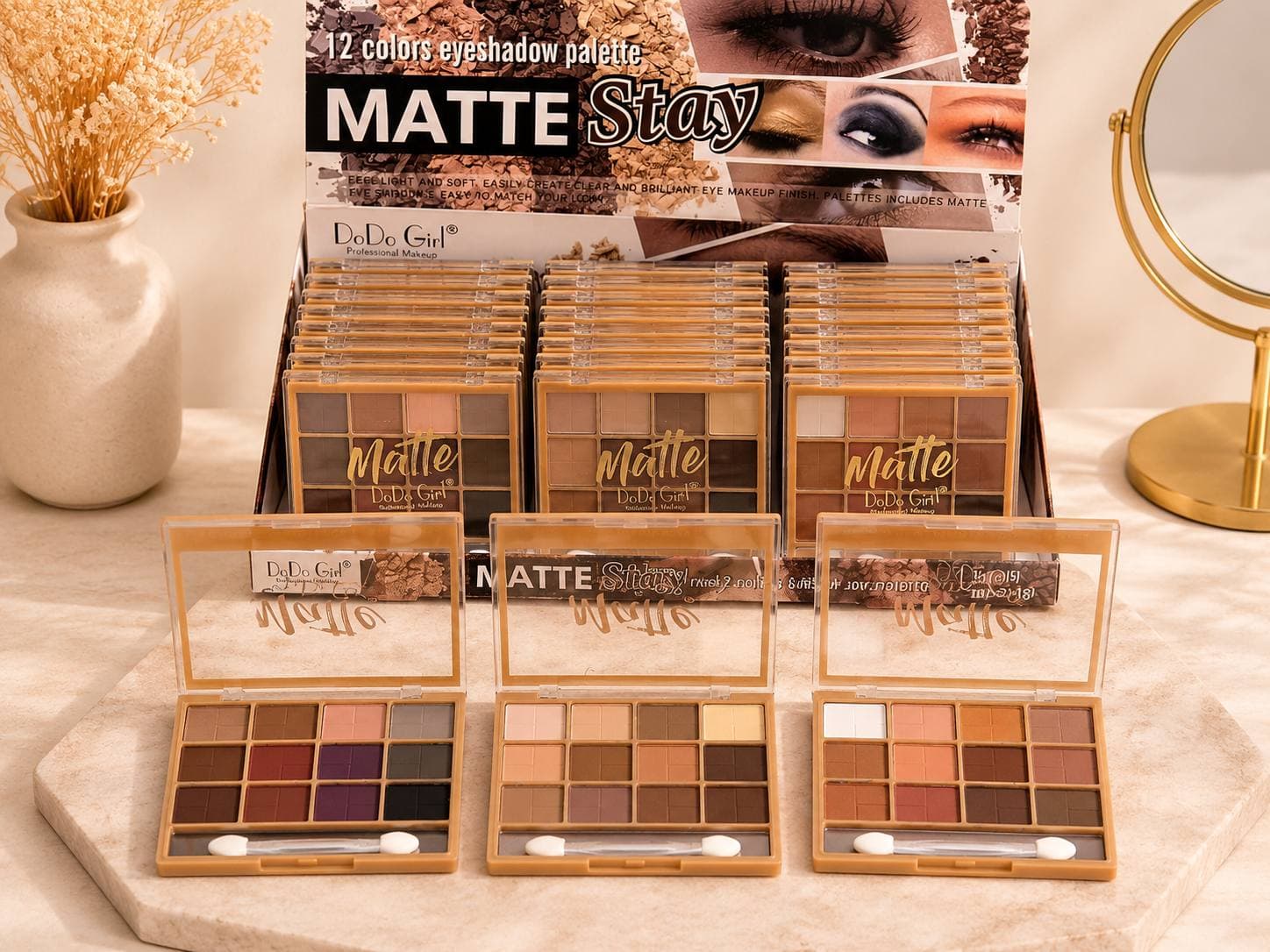 پالت سایه ۱۲ رنگ دودوگرل Matte Stay با پیگمنت بالا کد 5241 — تصویر ۸