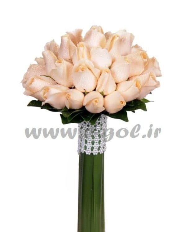دسته گل عروس رز