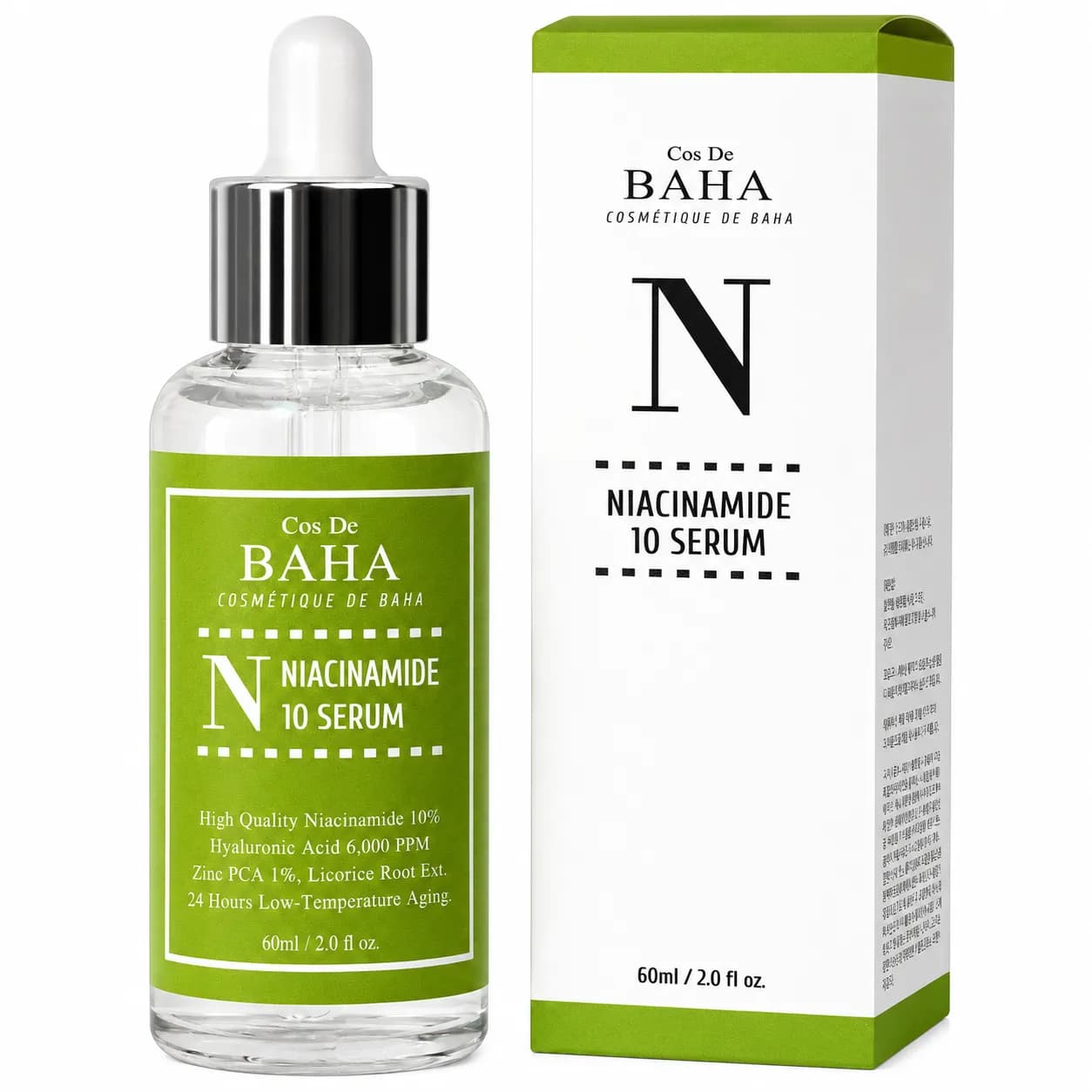 سرم ضد جوش و آکنه نیاسینامید 10% کاز دی باها Cos De BAHA حجم 60 میل کد 6010