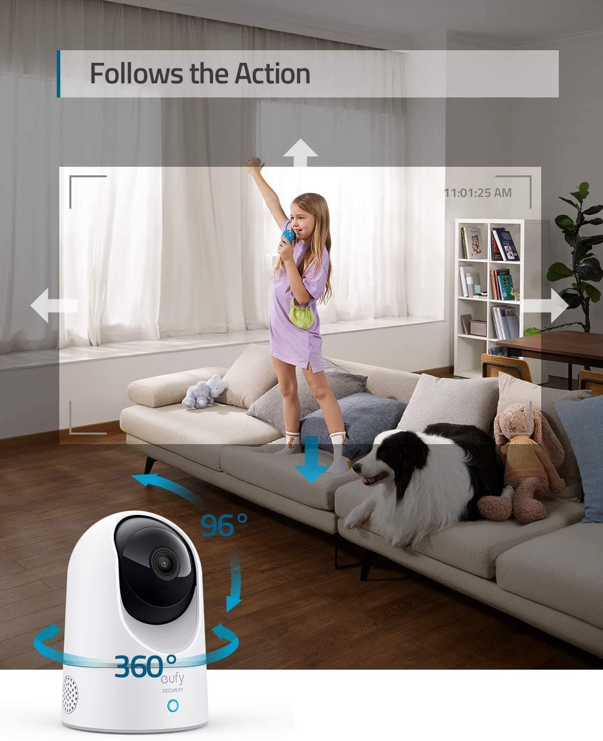 دوربین امنیتی 360 درجه انکر مدل Anker Eufy Security 2K Indoor Cam Pan & Tilt T8410228 — تصویر ۷