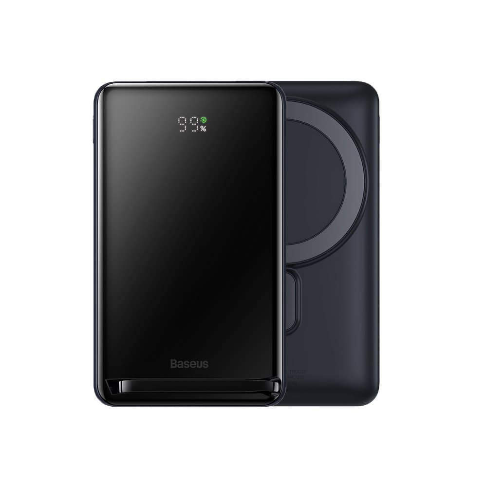 پاور بانک شارژ وایرلس بیسوس Baseus PPCXZ Magnetic Bracket Wireless Fast Charge Power Bank 10000mAh با توان 20W
