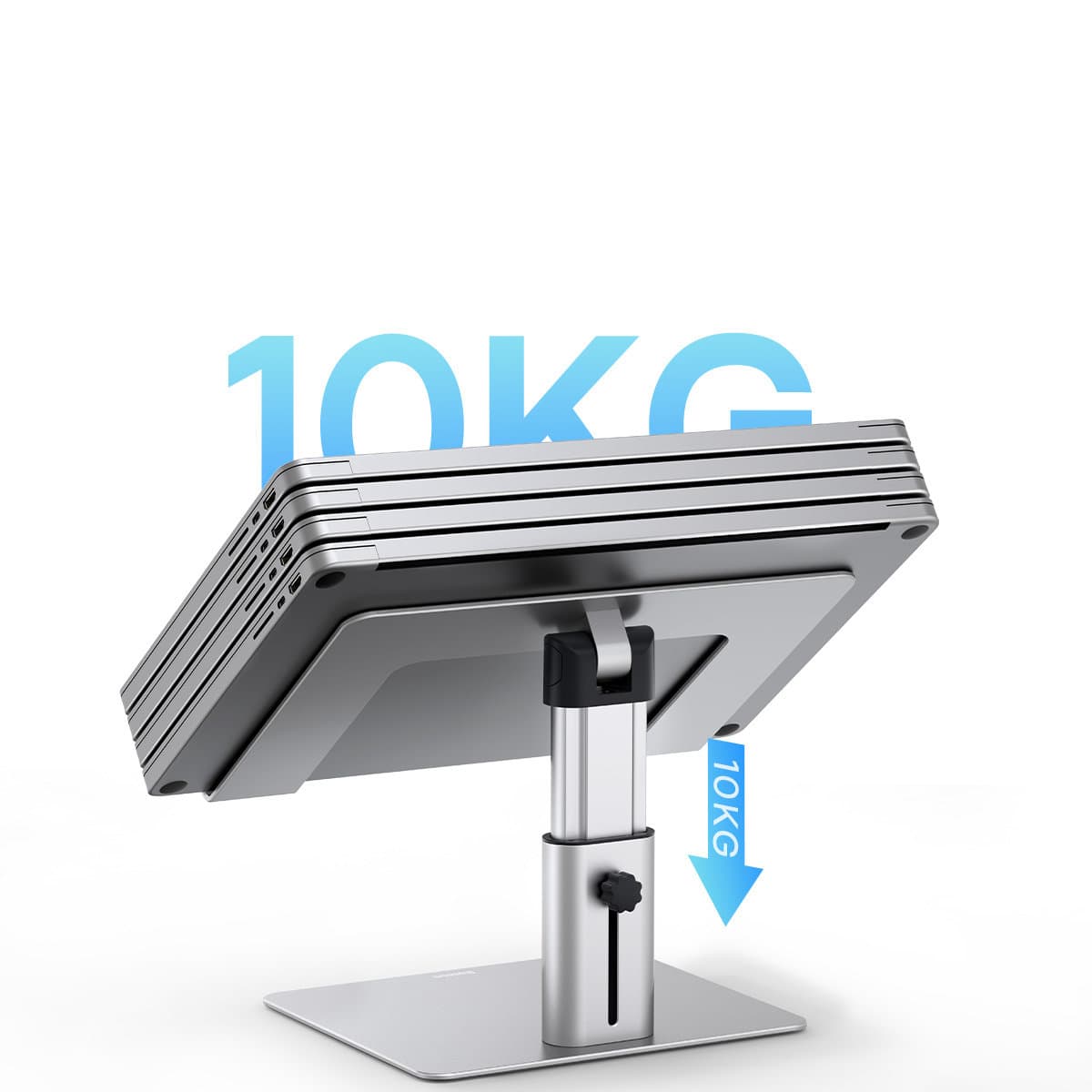 پایه استند لپتاپ بیسوس Baseus Metal Adjustable Laptop Stand Silver LUGS000012 — تصویر ۷