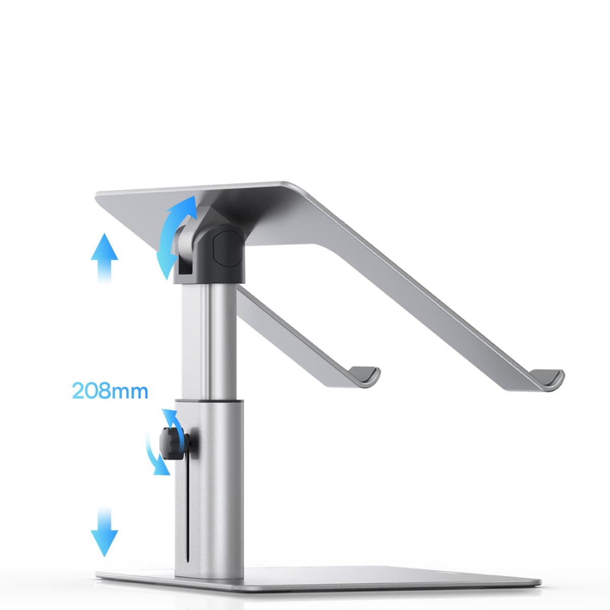 پایه استند لپتاپ بیسوس Baseus Metal Adjustable Laptop Stand Silver LUGS000012 — تصویر ۵