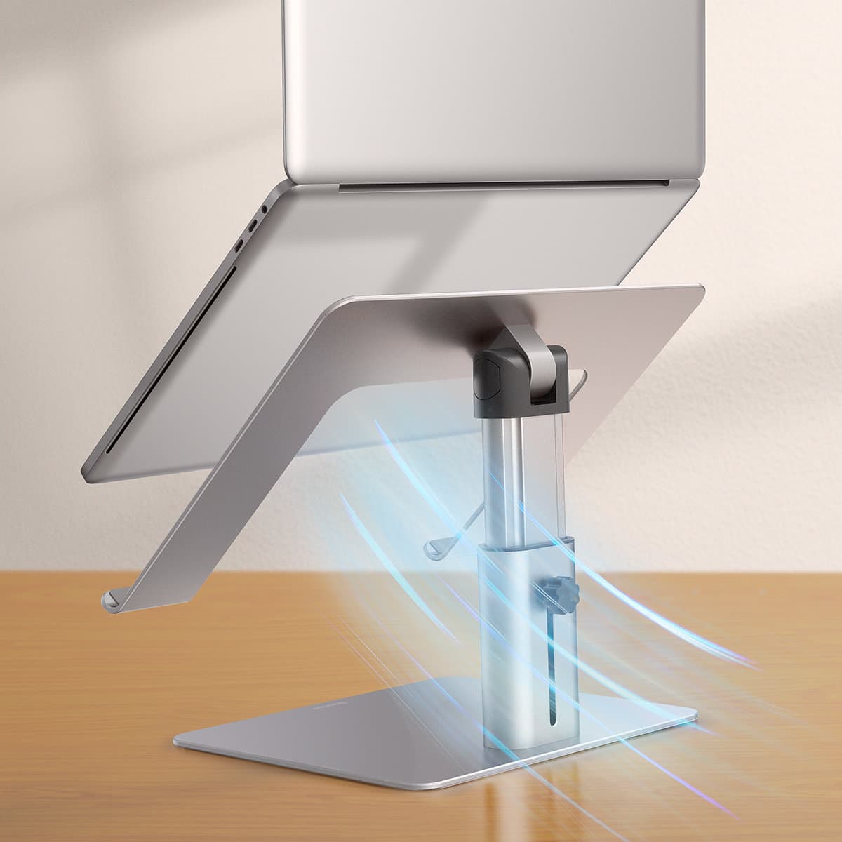 پایه استند لپتاپ بیسوس Baseus Metal Adjustable Laptop Stand Silver LUGS000012 — تصویر ۳