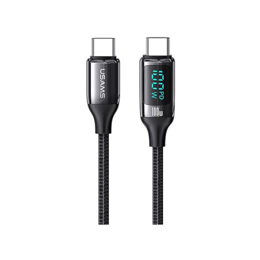 کابل شارژ دوسر تایپ سی ۱۰۰ وات 1.2 متری یوسمز USAMS Type-C 100W Fast Charging Cable US-SJ546