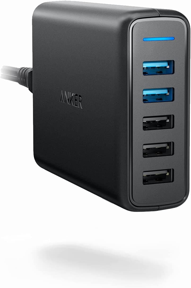 شارژر دیواری 5 پورت انکر مدل Anker A2054 Power Port 5 iQ QC3 Wall Charger توان 63W — تصویر ۹