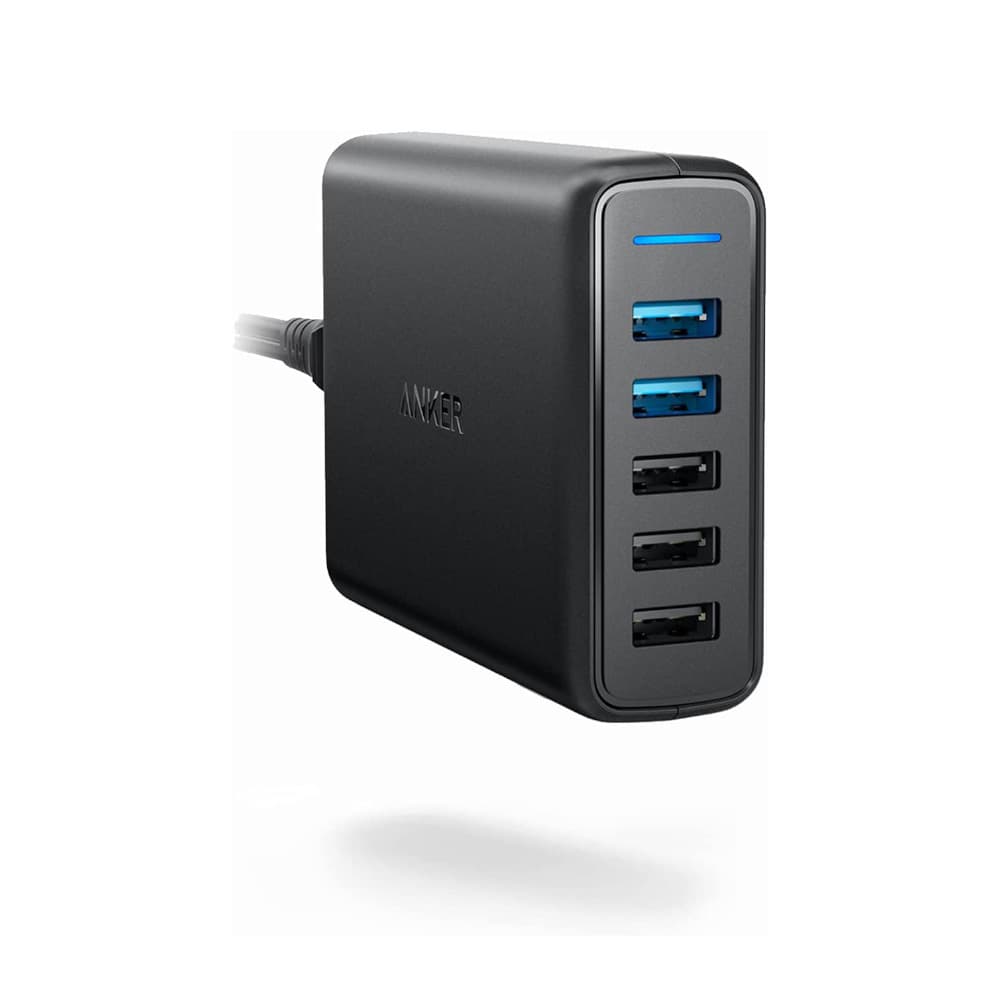شارژر دیواری 5 پورت انکر مدل Anker A2054 Power Port 5 iQ QC3 Wall Charger توان 63W — تصویر ۲