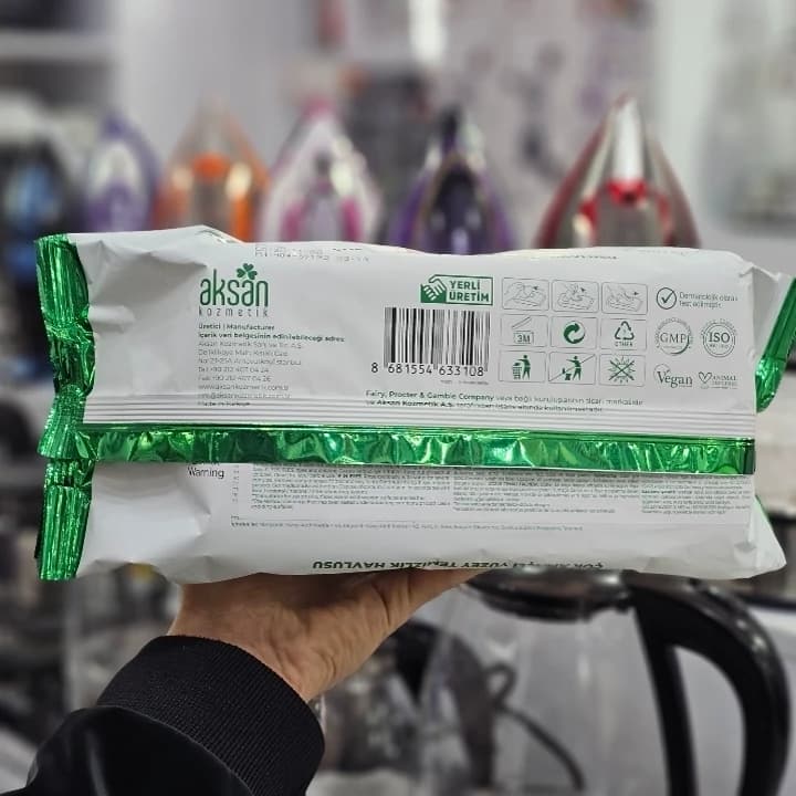 دستمال مرطوب چند منظوره سطوح فیری 100 عددی کد 3033 — تصویر ۷