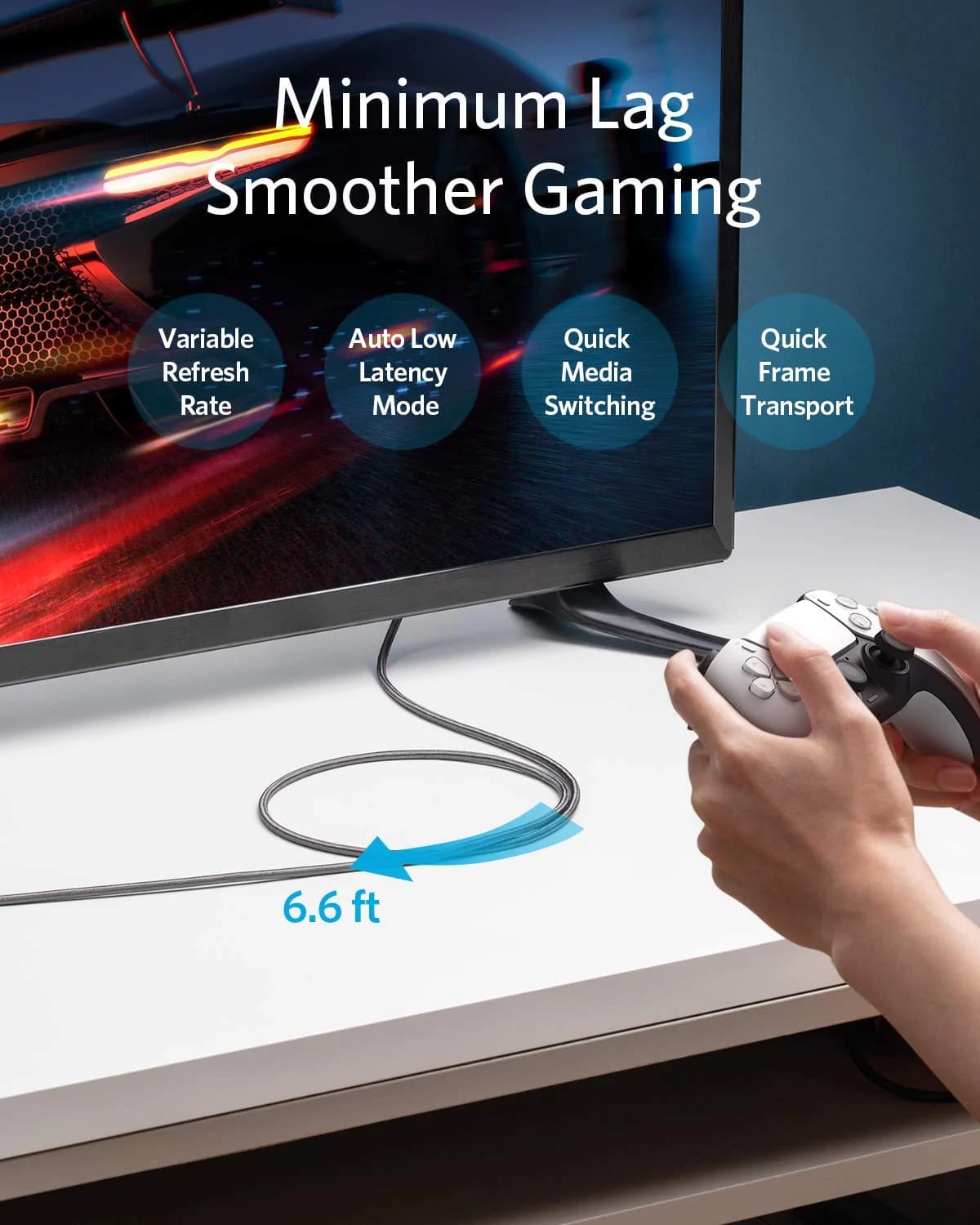 کابل HDMI انکر مدل Anker Ultra High Speed HDMI Cable A8743H11 به طول 2 متر — تصویر ۶