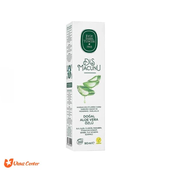 خمیر دندان گیاهی ایوب صبری با عصاره طبیعی آلوئه ورا 90 میل — تصویر ۲