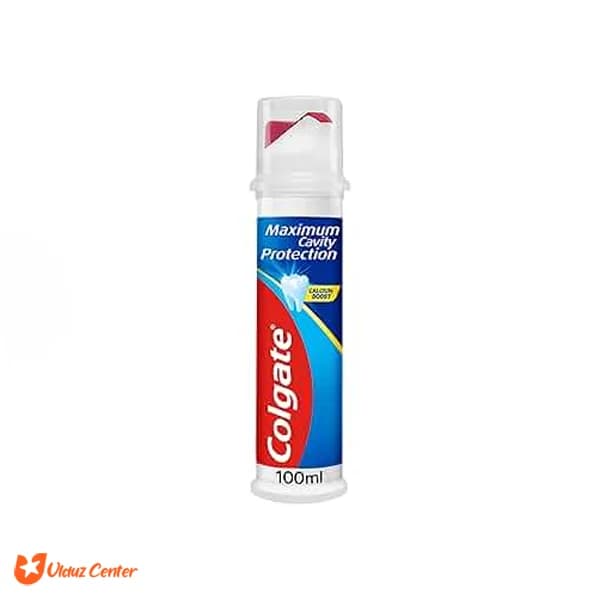 خمیر دندان پمپی کلگیت مدل Maximum Cavity حجم 100 میل — تصویر ۲