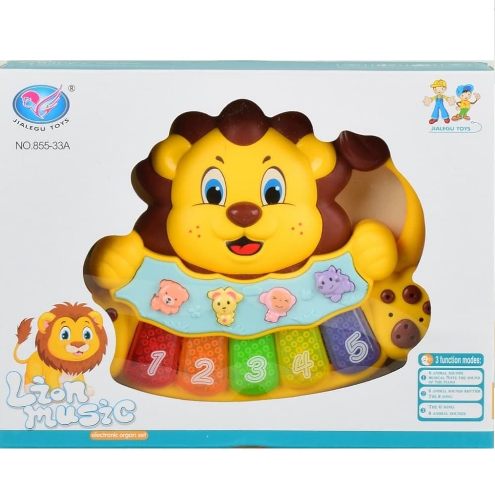 پيانو حيوانات متوسط طرح شير JIALEGU TOYS