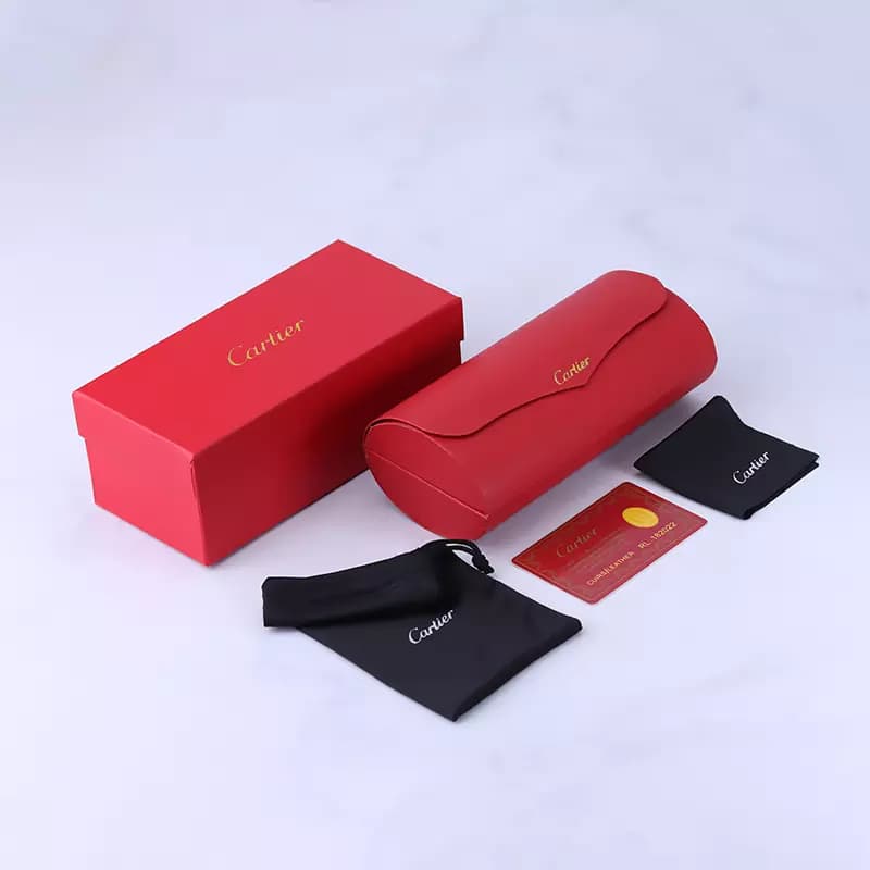 عینک آفتابی کارتیر مردانه نیم فریم دسته چوبی CT 0378S/1 — تصویر ۱۱