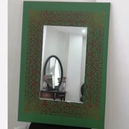 آینه دکوراتیو با حاشیه فرشینه مدرن — تصویر ۲
