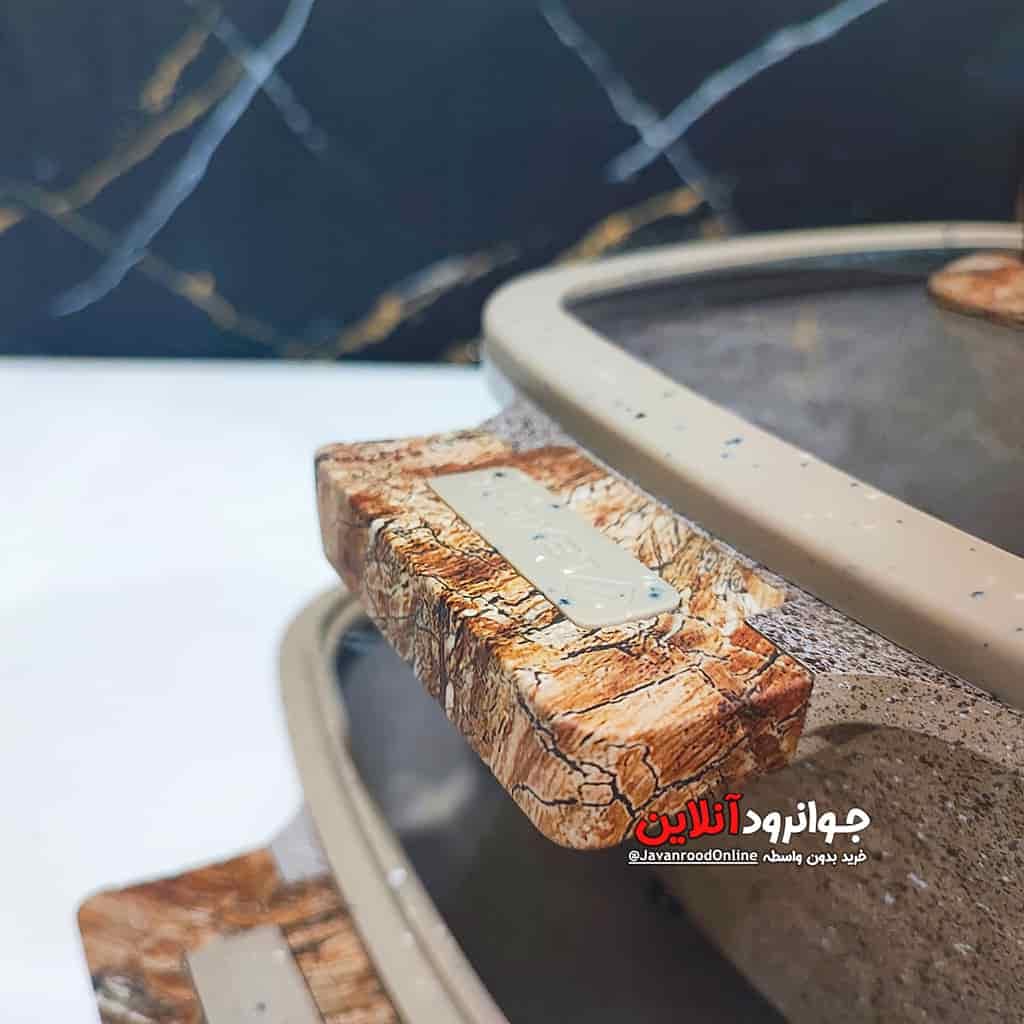 سرویس قابلمه مربعی لکسیکال طرح آجری 10 پارچه گرانیت Lexical DCC-59710-3 کرمی — تصویر ۶