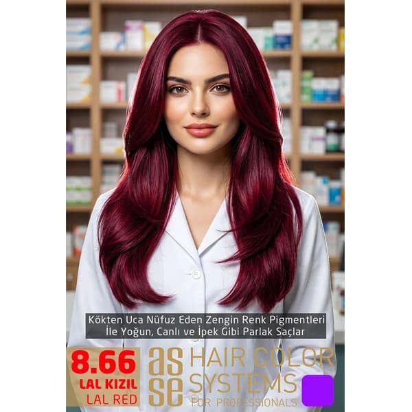 رنگ مو آسه شماره 8.66 قرمز — تصویر ۴